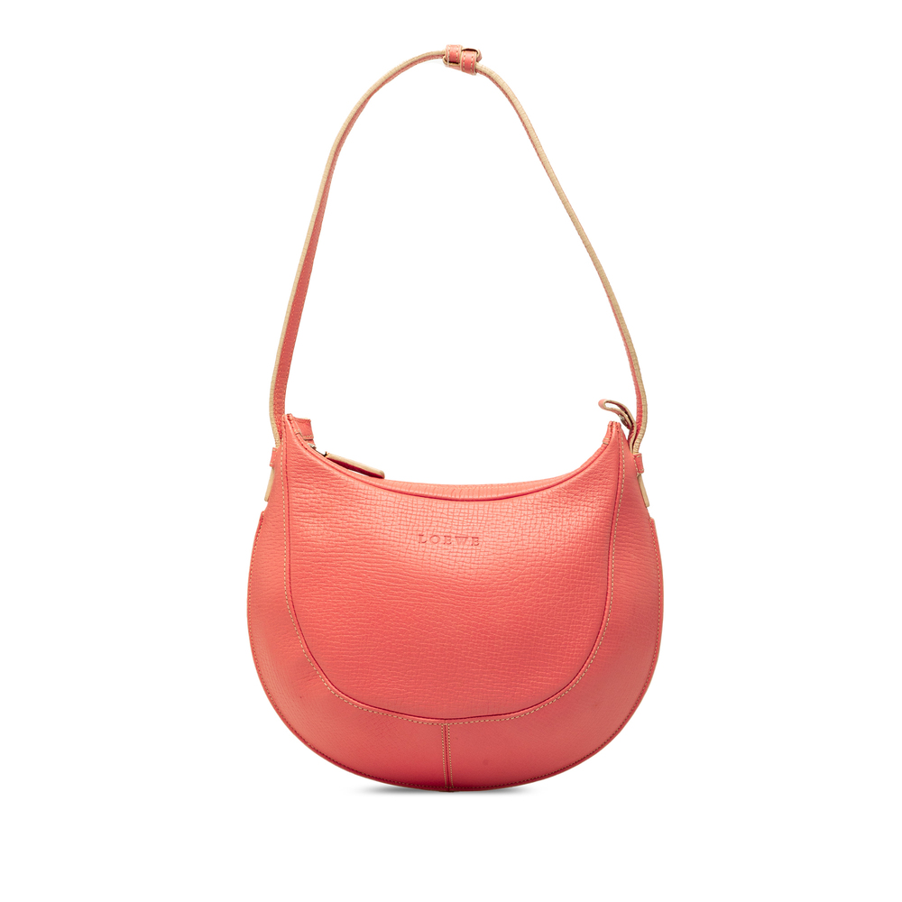 Pre-Loved LOEWE Embossed Leather Logo Hobo